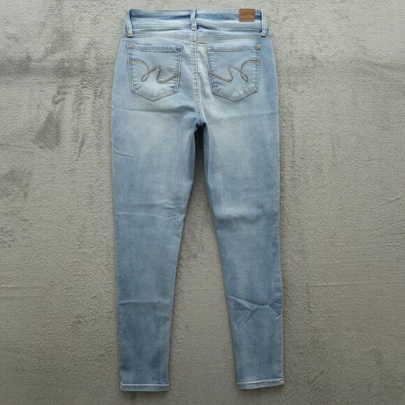 Wallflower Jeans Junior's Size 9 Short Blue Mid-Rise Ultra Fit Skinny 26" Inseam - Picture 10 of 16